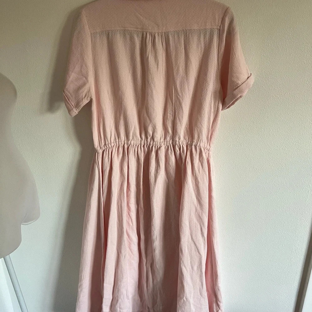 NWT SERAPHINA LONDON Women's The Button Dress, Pink, size large - Picture 4 of 5
